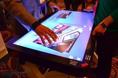 CES 2012 3M展示46吋觸控桌面系統(tǒng)，觸控體驗再升級